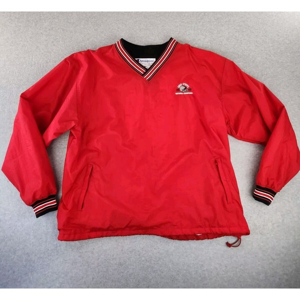 VTG 2002 Natty Champion Ohio State Jacket XXL Pullover Golf Windbreaker Football